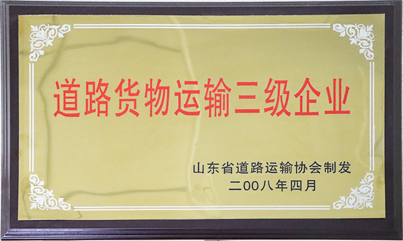 道路貨物運輸三級企業